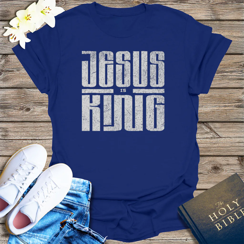 Powered by Prayer T-Shirt - Navy
