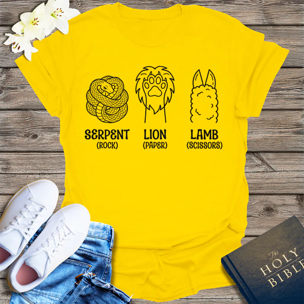 Serpent Lion Lamb T-Shirt - Daisy