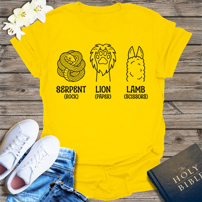 Serpent Lion Lamb T-Shirt - Daisy