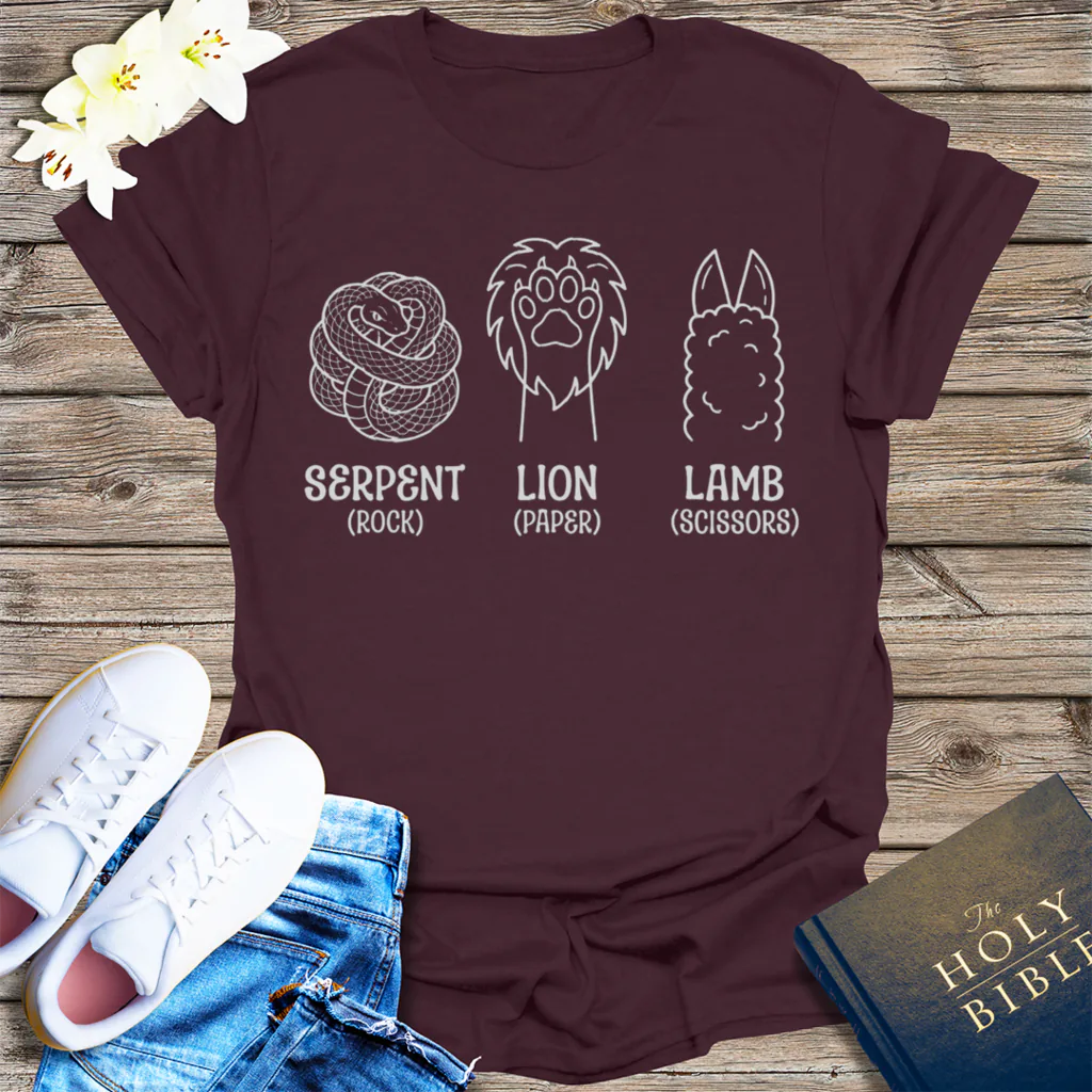 Serpent Lion Lamb T-Shirt - Dark Chocolate