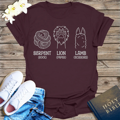 Serpent Lion Lamb T-Shirt - Dark Chocolate