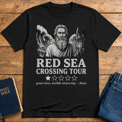 Red Sea Crossing Tour T-Shirt - Black