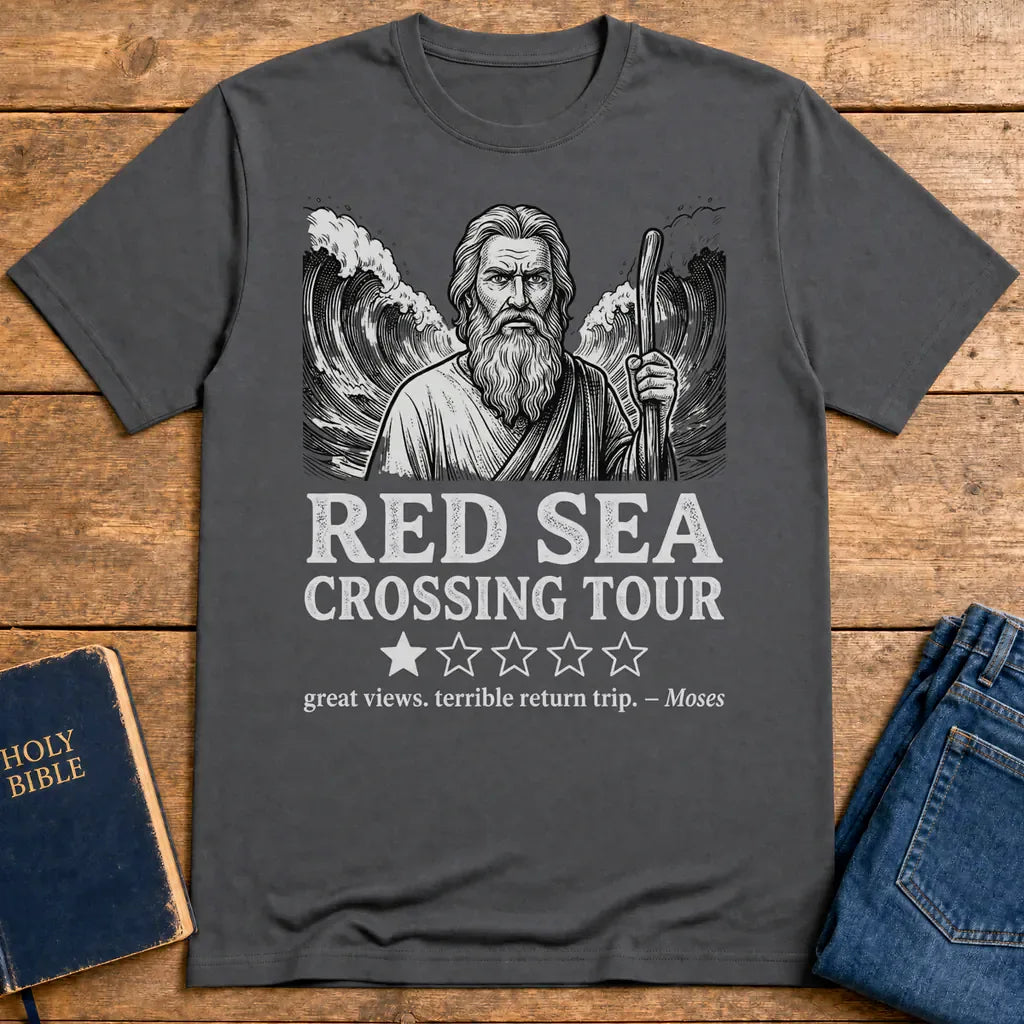 Red Sea Crossing Tour T-Shirt - Charcoal