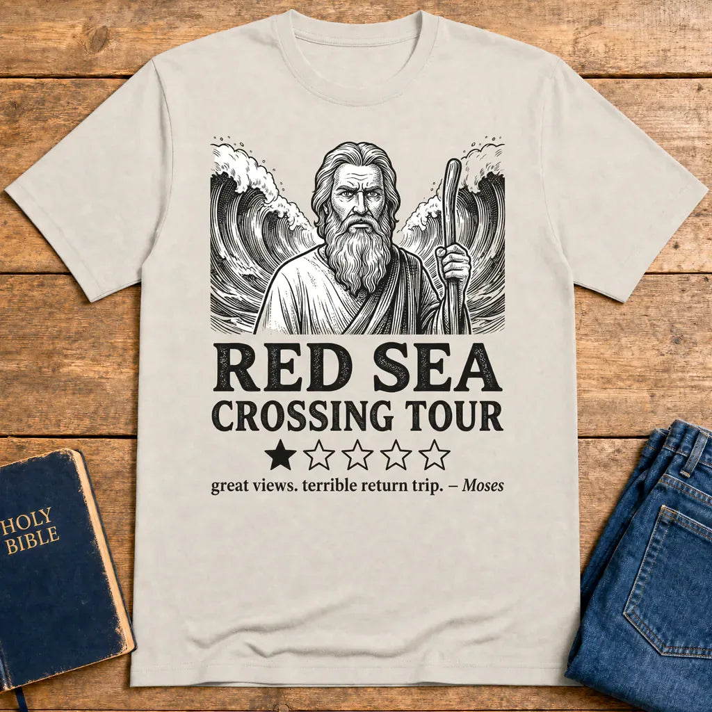 Red Sea Crossing Tour T-Shirt - Ice Grey
