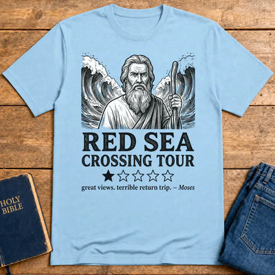 Red Sea Crossing Tour T-Shirt - Light Blue