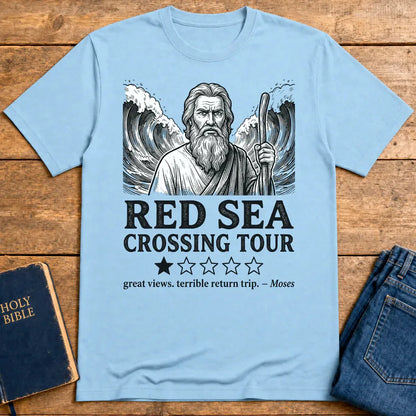 Red Sea Crossing Tour T-Shirt - Light Blue