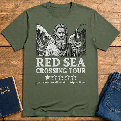 Red Sea Crossing Tour T-Shirt - Military Green