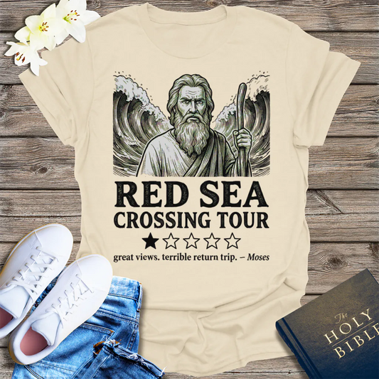 Red Sea Crossing Tour T-Shirt - Natural