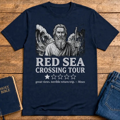 Red Sea Crossing Tour T-Shirt - Navy