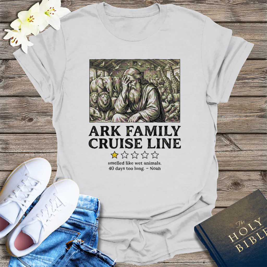 Ark Family Cruise Line T-Shirt - Ice Grey