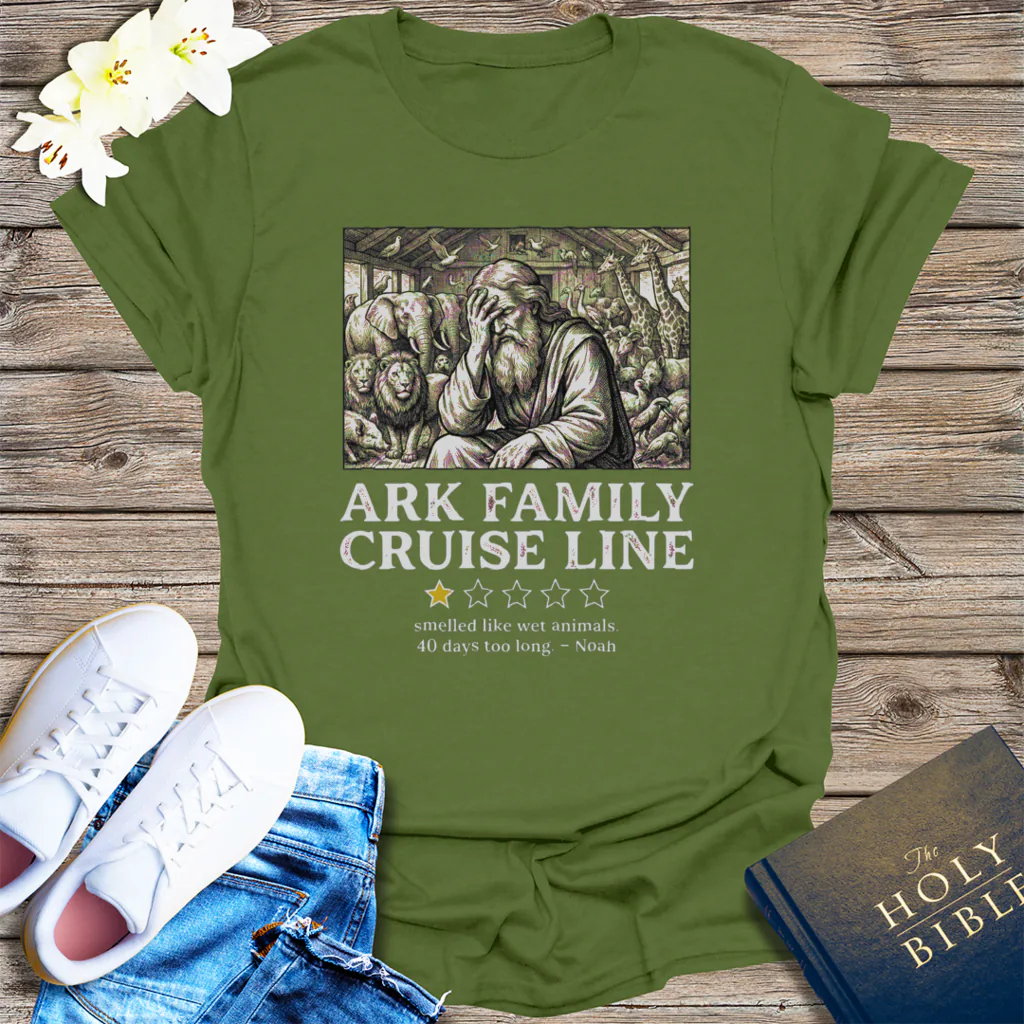 Ark Family Cruise Line T-Shirt - Military Green