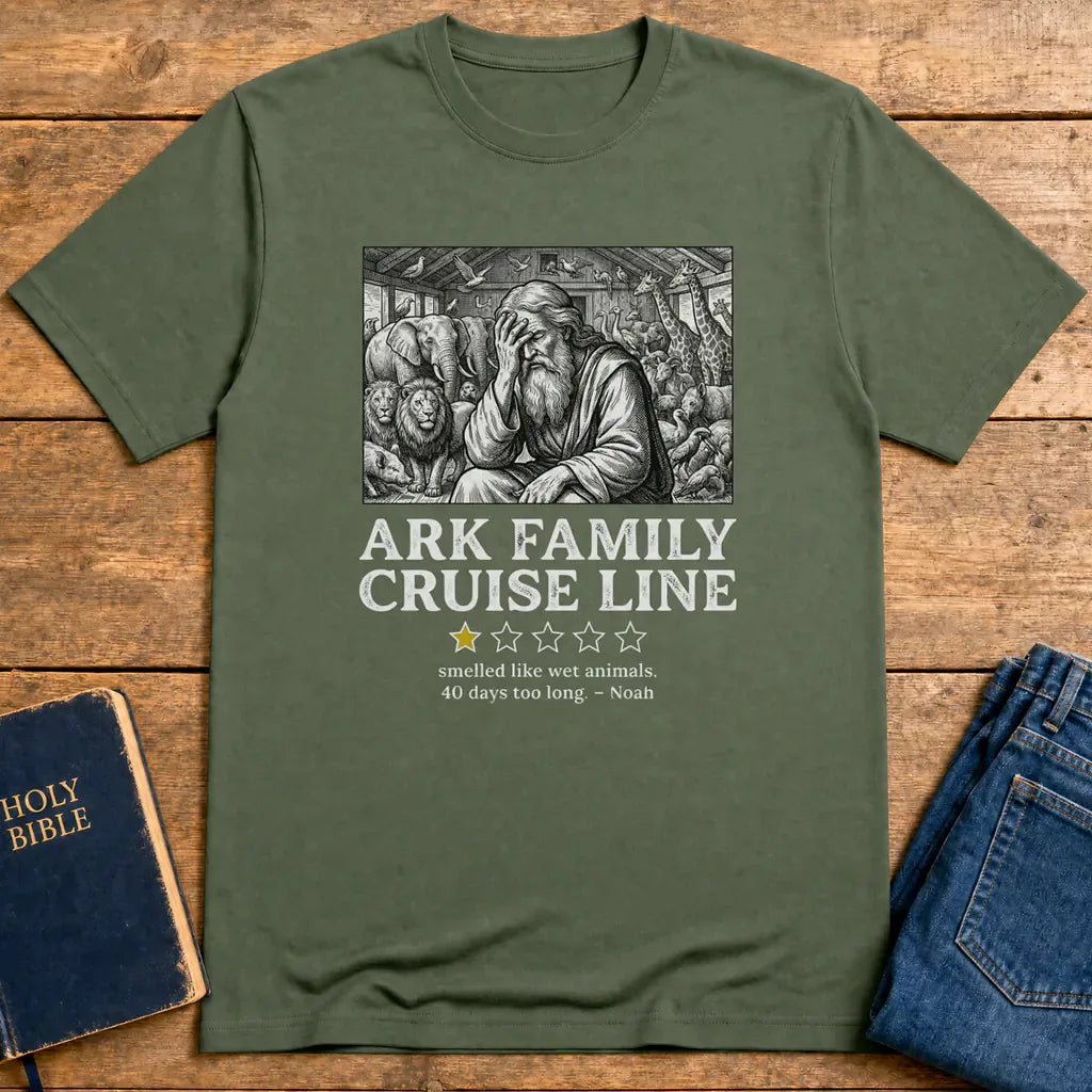 Ark Family Cruise Line T-Shirt - Military Green