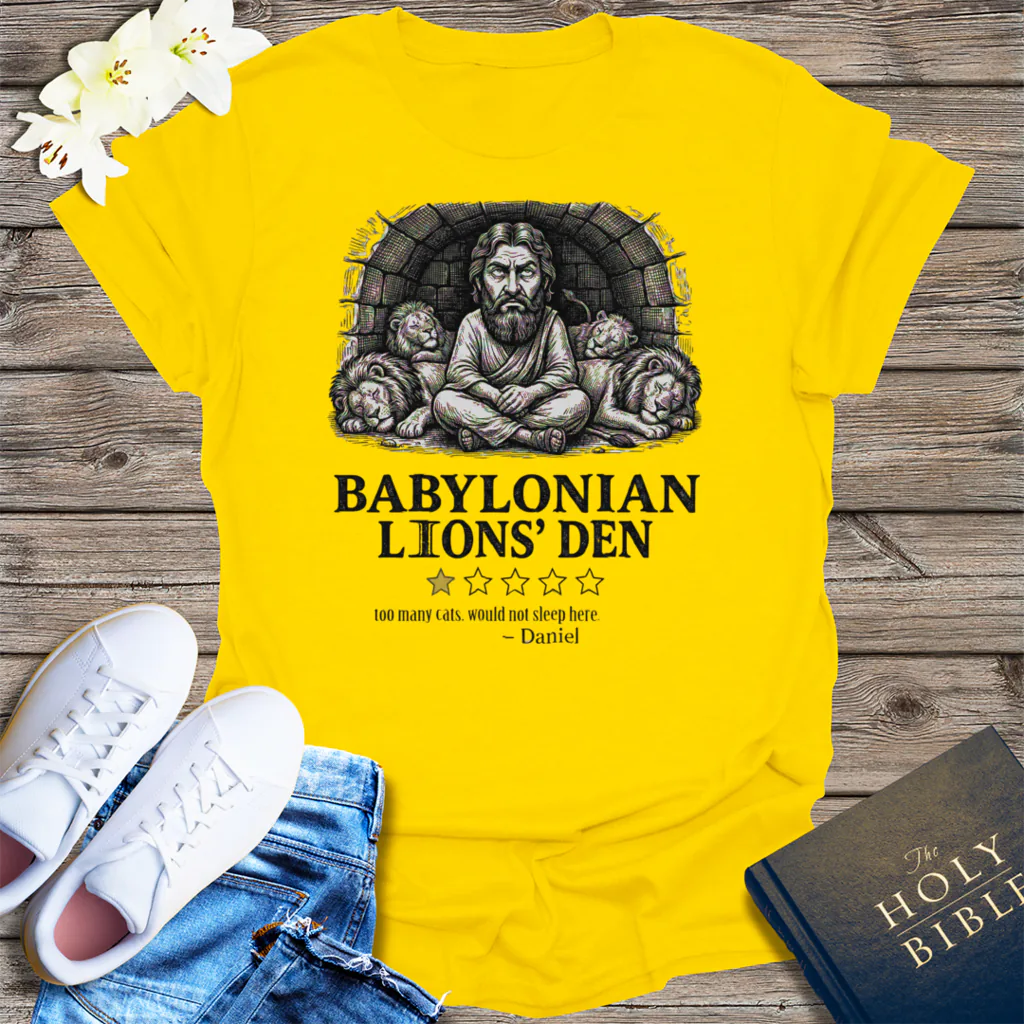 Babylonian Lions' Den T-Shirt - Daisy