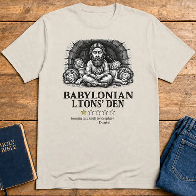 Babylonian Lions' Den T-Shirt - Ice Grey