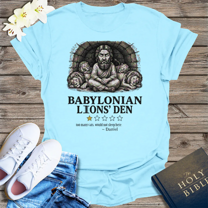 Babylonian Lions' Den T-Shirt - Light Blue