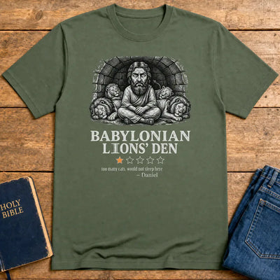 Babylonian Lions' Den T-Shirt - Military Green