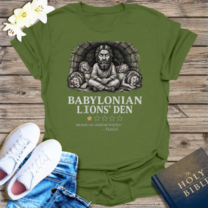 Babylonian Lions' Den T-Shirt - Military Green