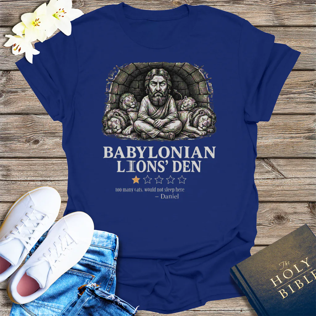 Babylonian Lions' Den T-Shirt - Navy