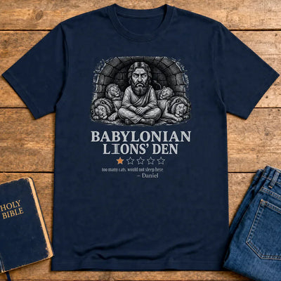 Babylonian Lions' Den T-Shirt - Navy
