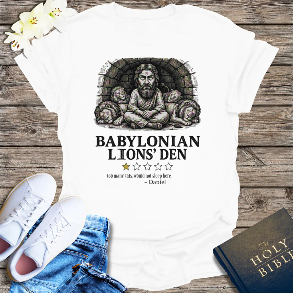 Babylonian Lions' Den T-Shirt - White