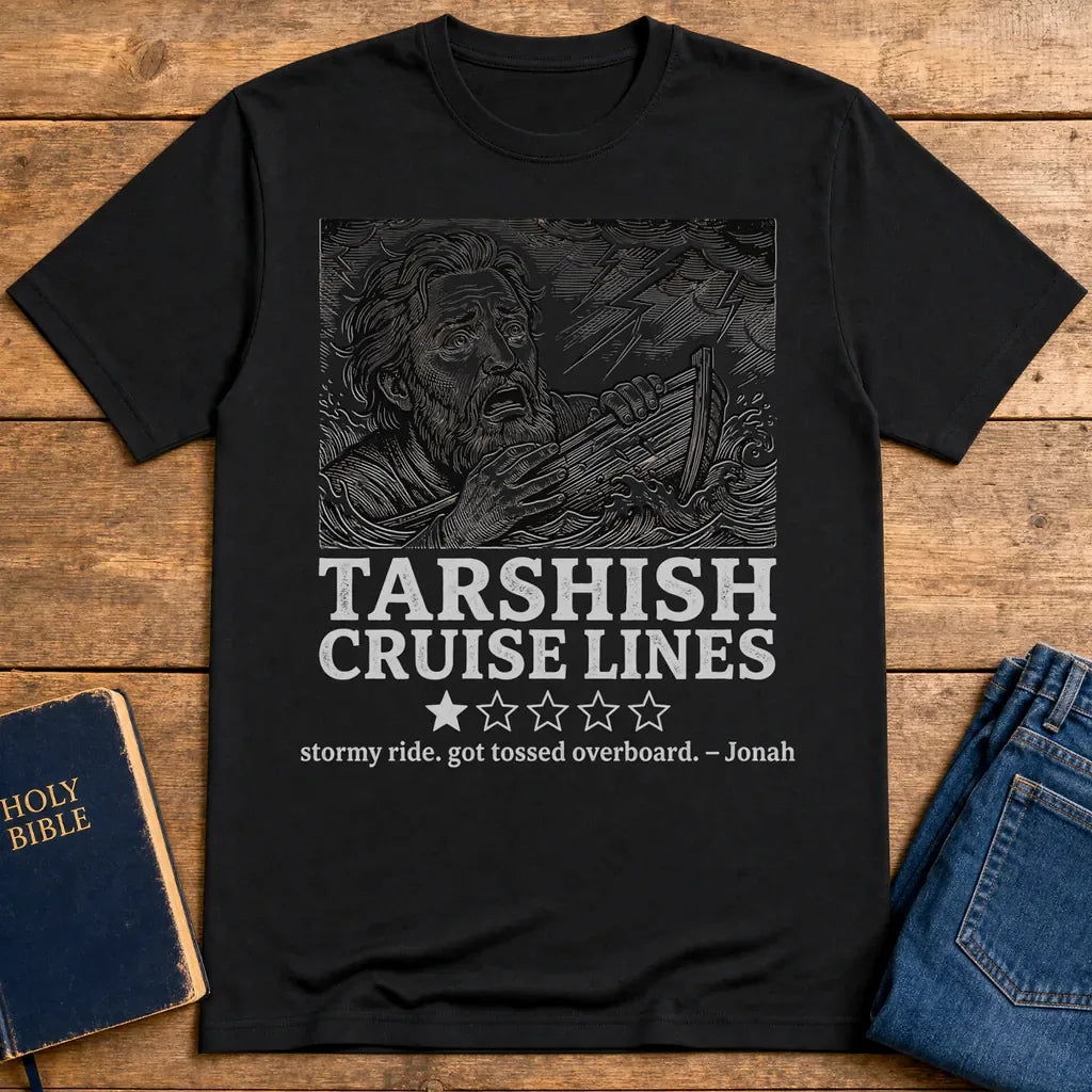 Tarshish Cruise Lines T-Shirt - Black