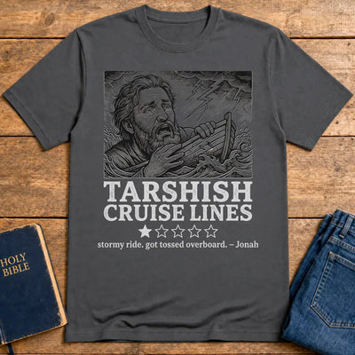 Tarshish Cruise Lines T-Shirt - Charcoal