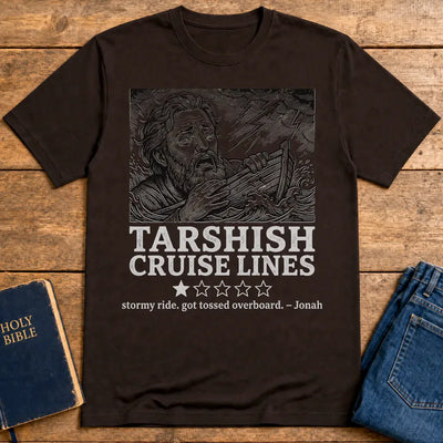 Tarshish Cruise Lines T-Shirt - Dark Chocolate