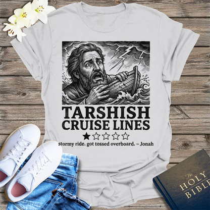 Tarshish Cruise Lines T-Shirt - Ice Grey