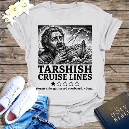 Tarshish Cruise Lines T-Shirt - Ice Grey
