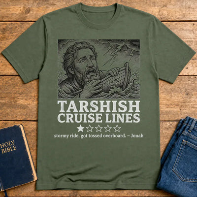 Tarshish Cruise Lines T-Shirt - Military Green