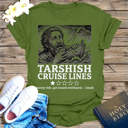 Tarshish Cruise Lines T-Shirt - Military Green