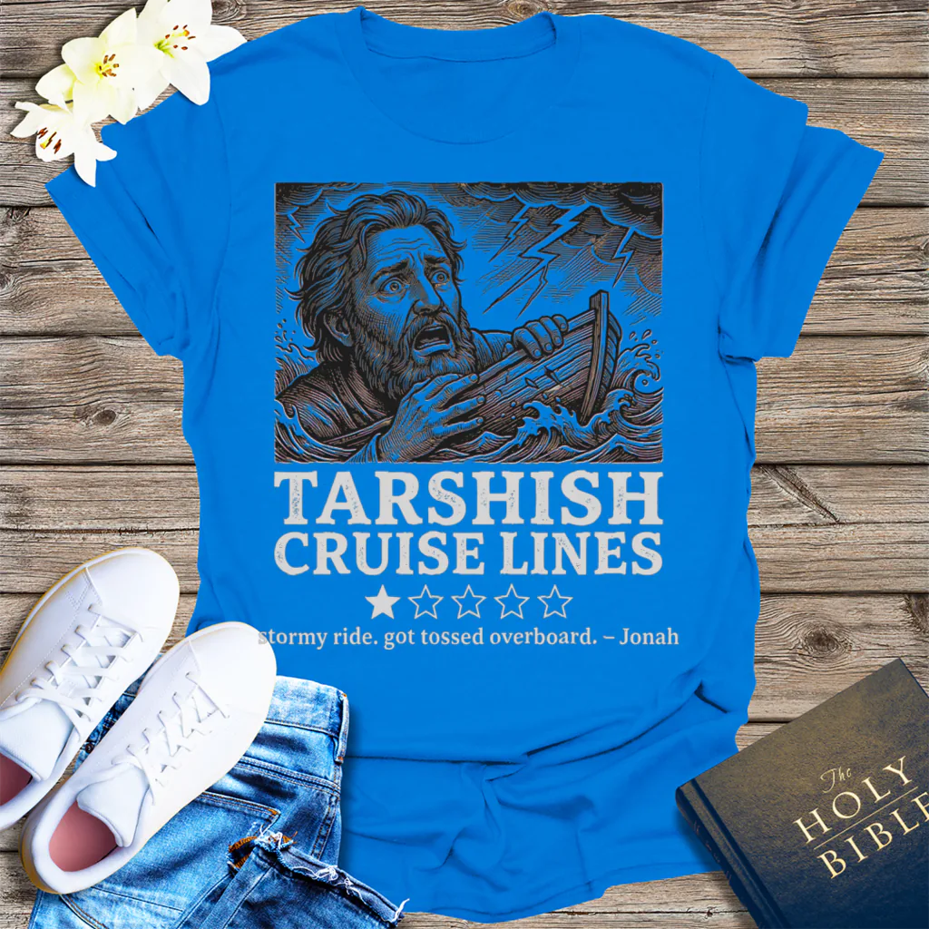 Tarshish Cruise Lines T-Shirt - Royal