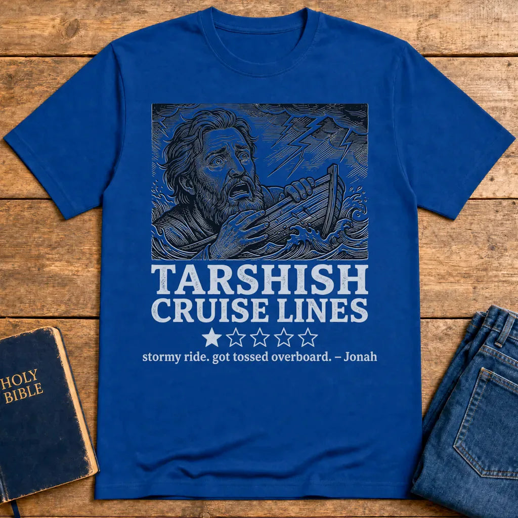 Tarshish Cruise Lines T-Shirt - Royal