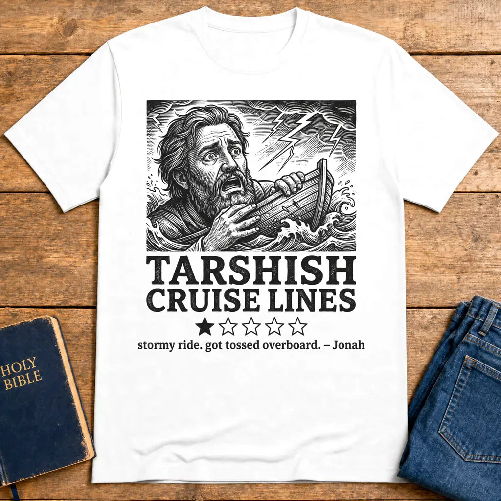 Tarshish Cruise Lines T-Shirt - White