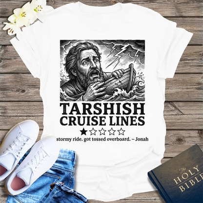 Tarshish Cruise Lines T-Shirt - White