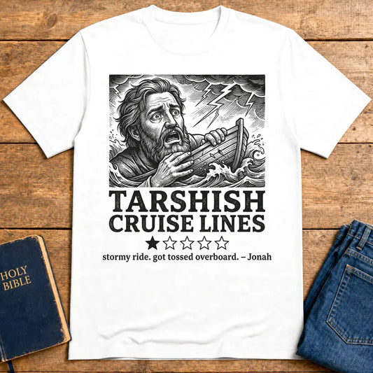 Tarshish Cruise Lines T-Shirt - White