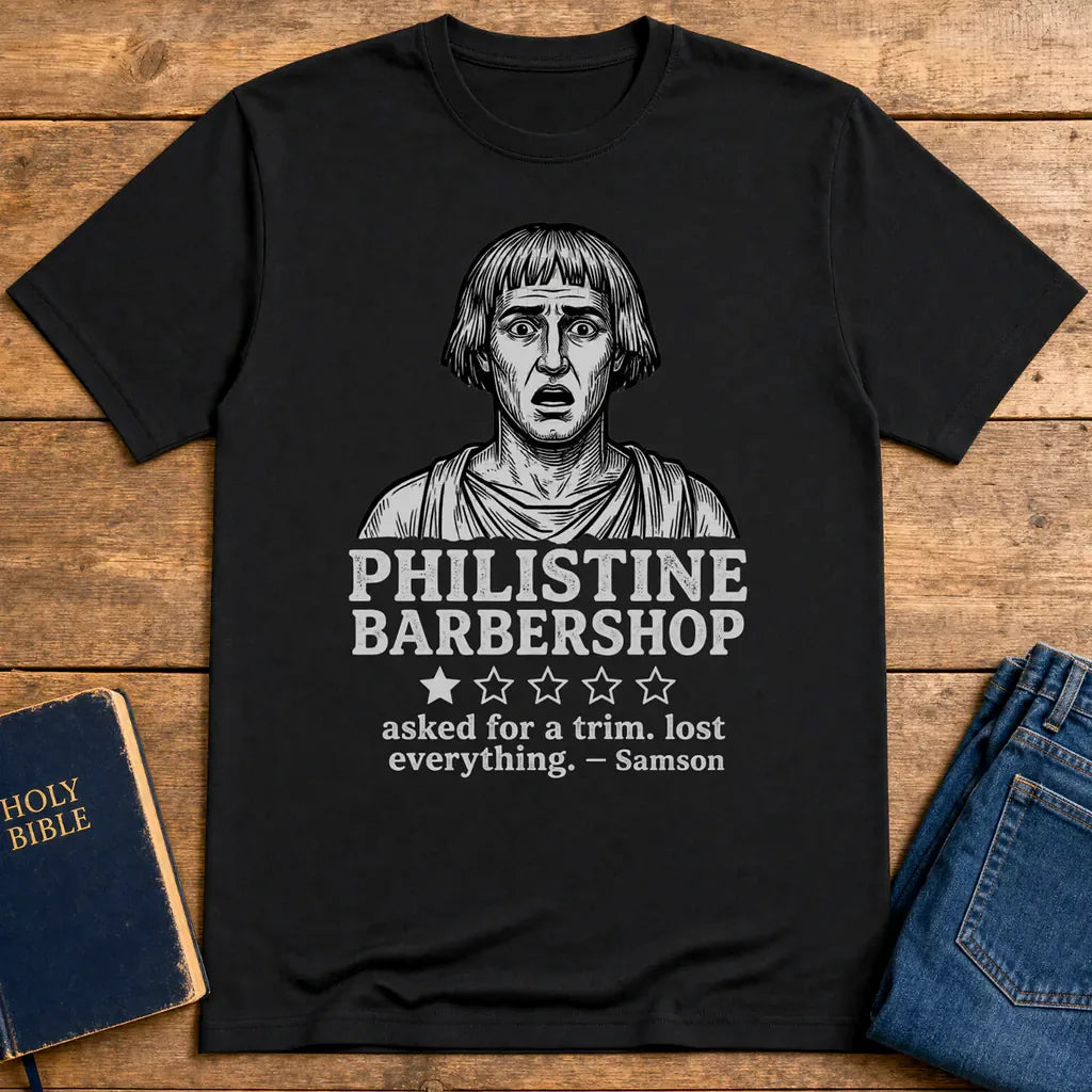 Philistine Barbershop T-Shirt - Black