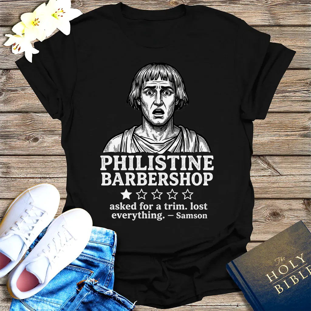 Philistine Barbershop T-Shirt - Black