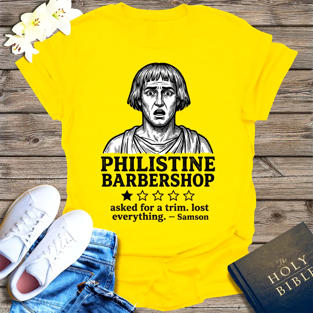 Philistine Barbershop T-Shirt - Daisy