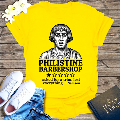 Philistine Barbershop T-Shirt - Daisy