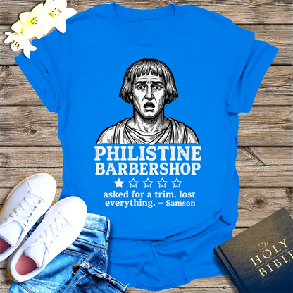 Philistine Barbershop T-Shirt - Royal