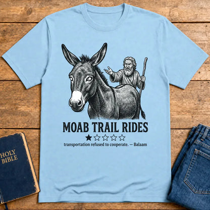 Moab Trail Rides T-Shirt - Light Blue