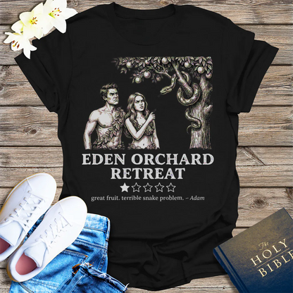 Eden Orchard Retreat T-Shirt - Black