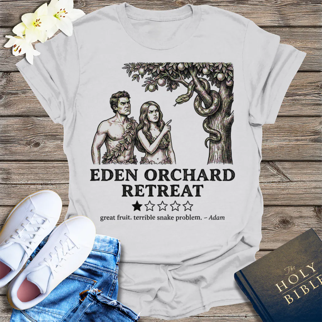 Eden Orchard Retreat T-Shirt - Ice Grey