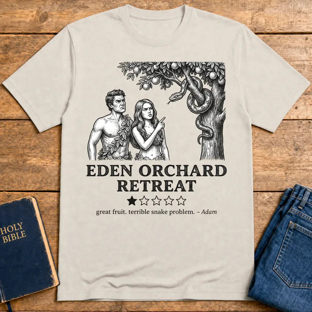 Eden Orchard Retreat T-Shirt - Ice Grey