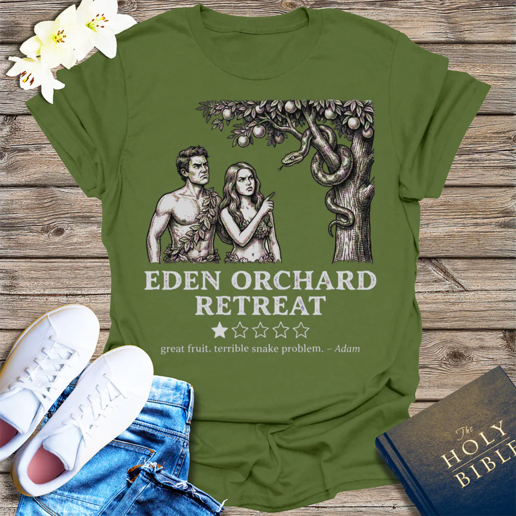 Eden Orchard Retreat T-Shirt - Military Green