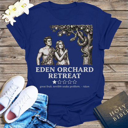 Eden Orchard Retreat T-Shirt - Navy