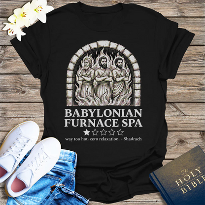 Babylonian Furnace Spa T-Shirt - Black