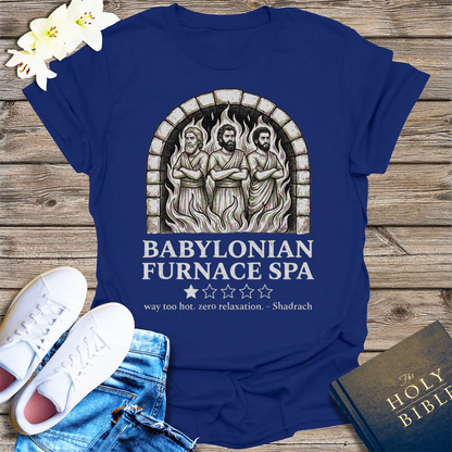 Babylonian Furnace Spa T-Shirt - Navy