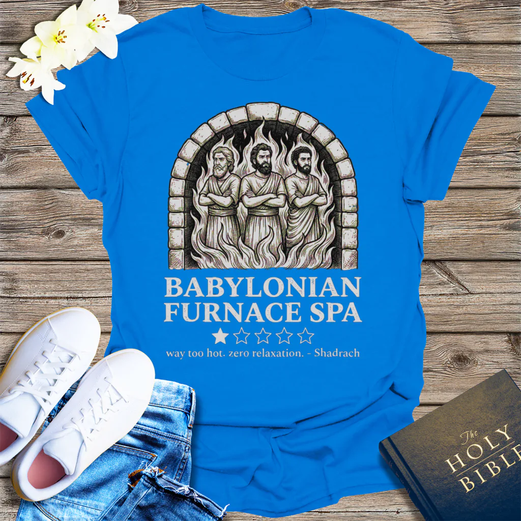 Babylonian Furnace Spa T-Shirt - Royal
